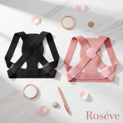 Roséve™ Glow & Stand Tall Bundle — LED Mask + BackEase Posture Corrector