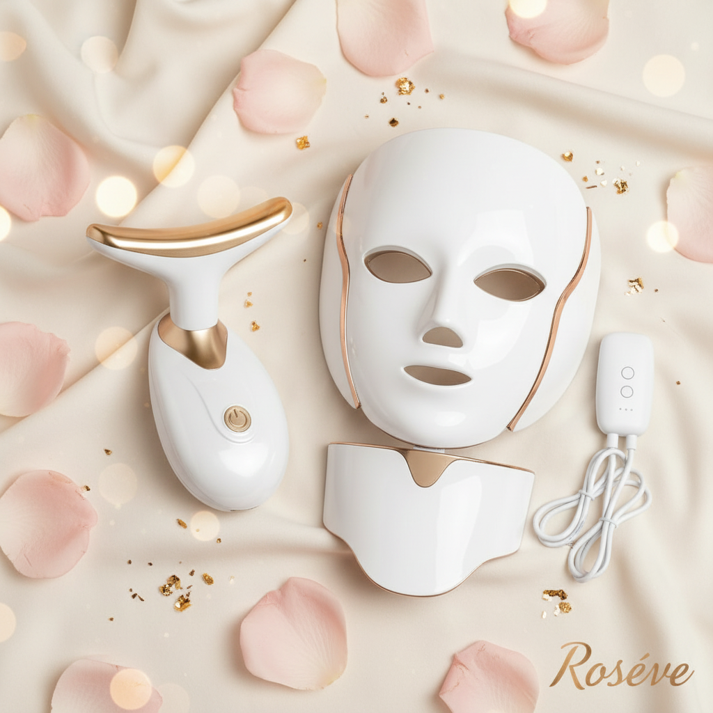 Roséve Gold Lifting Wand & LED Photon Mask Bundle