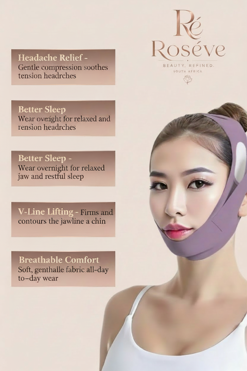 Roséve™ V-Face Lifting Mask – Adjustable Facial Contouring Strap